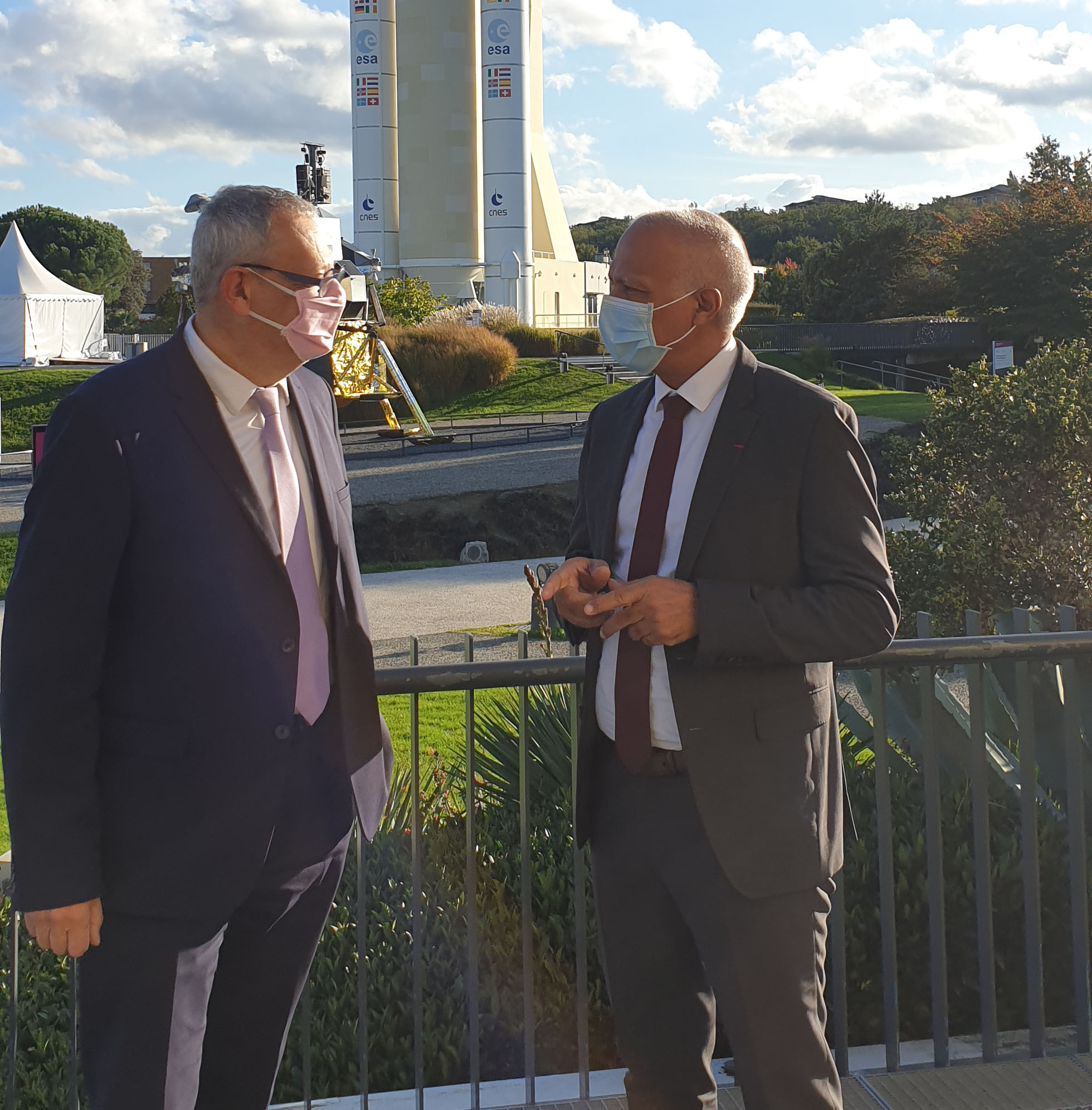 Le nouveau recteur de l'académie de Toulouse à la Cité de l'espace Semeccel