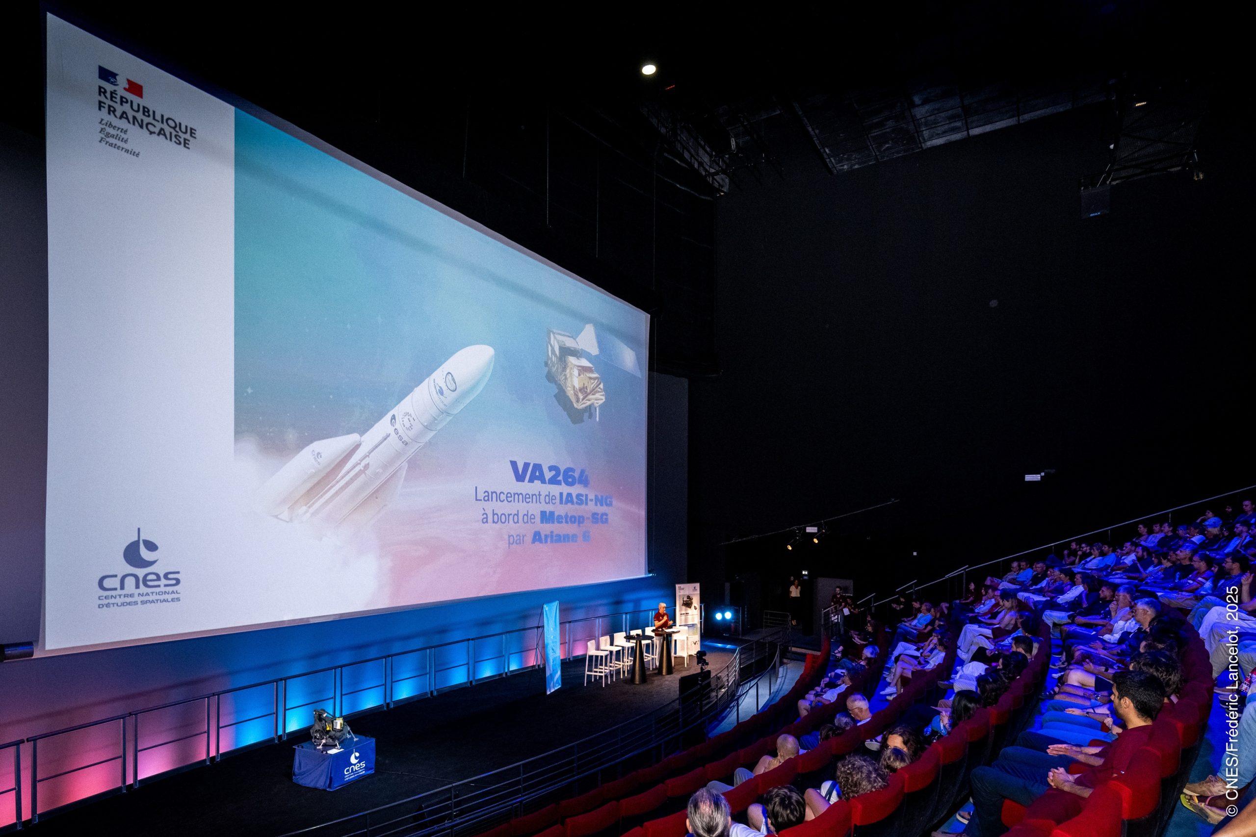 Retransmission du lancement Ariane 6 - VA264 a la Cite de l'Espace