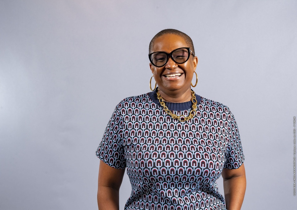 Monia Zamor, cheffe du service communication du Centre National d’Études Spatiales (CNES) au Centre spatial guyanais.