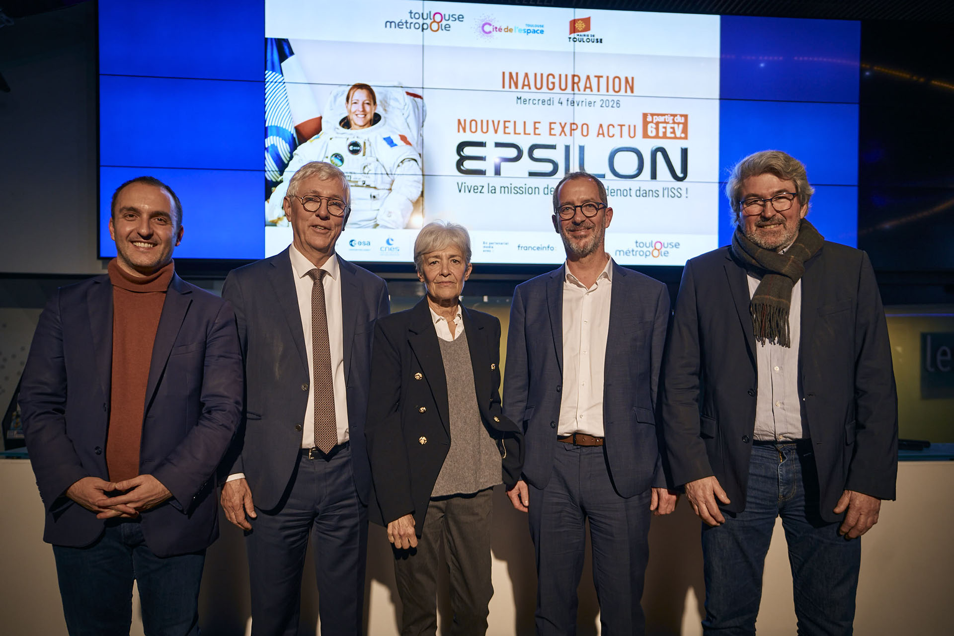 Inauguration de l&rsquo;exposition εpsilon à la Cité de l&rsquo;espace